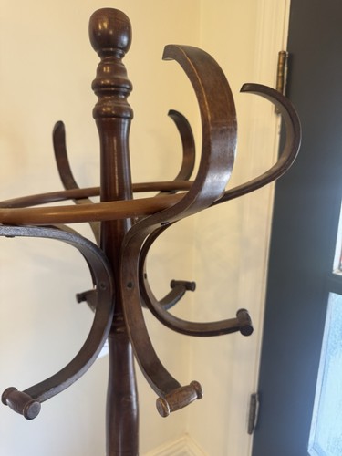 Vtg bentwood coat rack tree - bentwood,