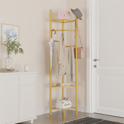 Heavy duty gold - coat, rack