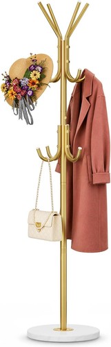 Gold coat rack - coat, 12